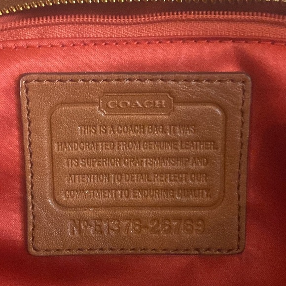 - Coach Brown Leather East West Madison Tote Bag - Picture 9 of 10